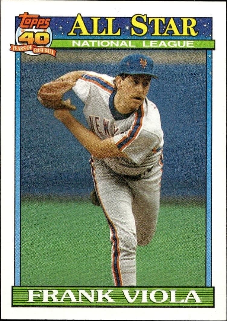 1991 Topps Frank Viola #406 trading card