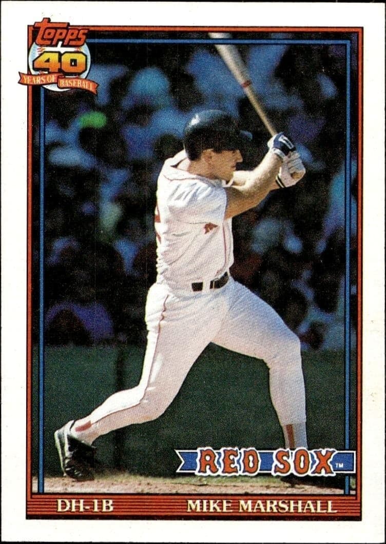 1991 Topps Mike Marshall #356 trading card