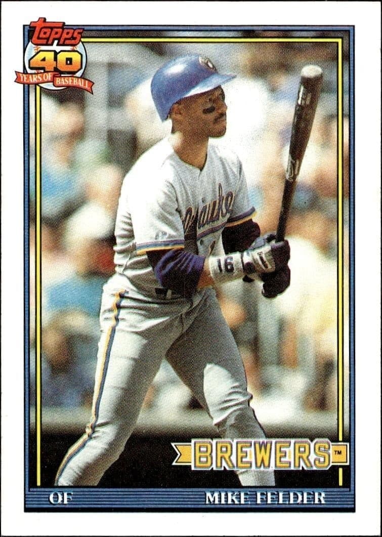 1991 Topps Mike Felder #44 trading card