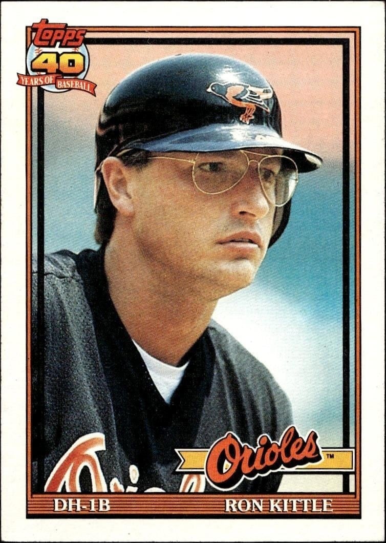 1991 Topps Ron Kittle #324A trading card