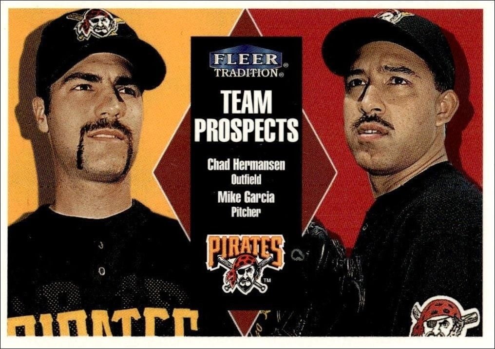 Chad Hermansen 2000 Fleer Tradition Glossy #311 Baseball Trading Card - Front 2000 Fleer Tradition Glossy Chad Hermansen #311 baseball trading card front