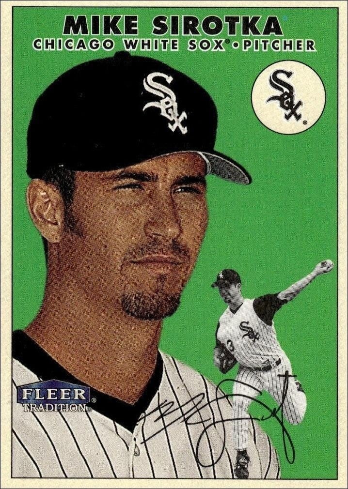 2000 Fleer Tradition Glossy Mike Sirotka #161 trading card