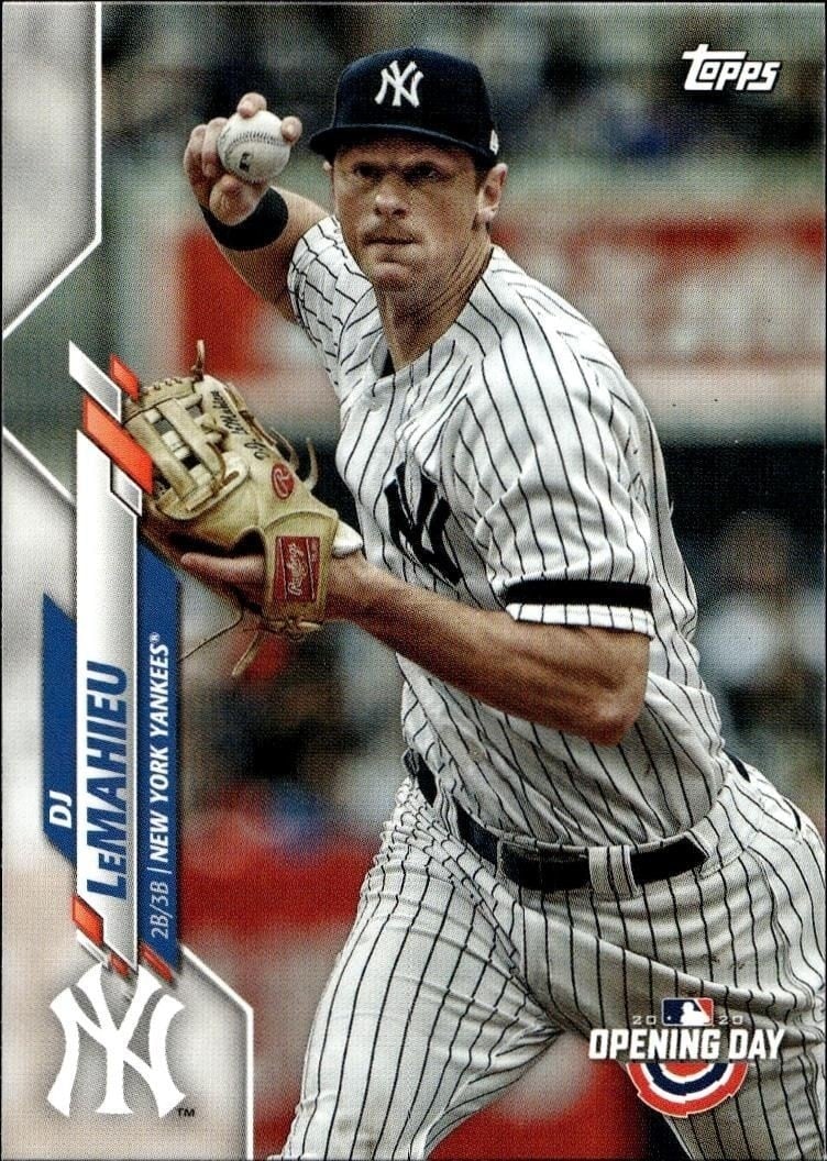 DJ LeMahieu 2020 Topps Opening Day #79 Baseball Trading Card - Front 2020 Topps Opening Day DJ LeMahieu #79 baseball trading card front