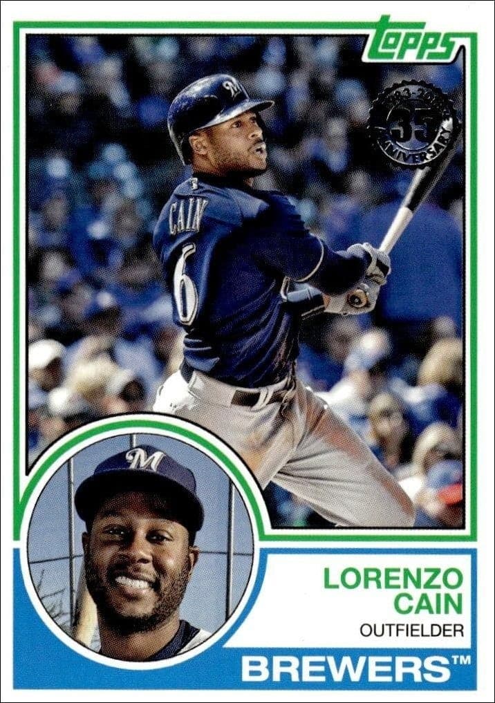 2018 Topps Update Lorenzo Cain #83-25 trading card