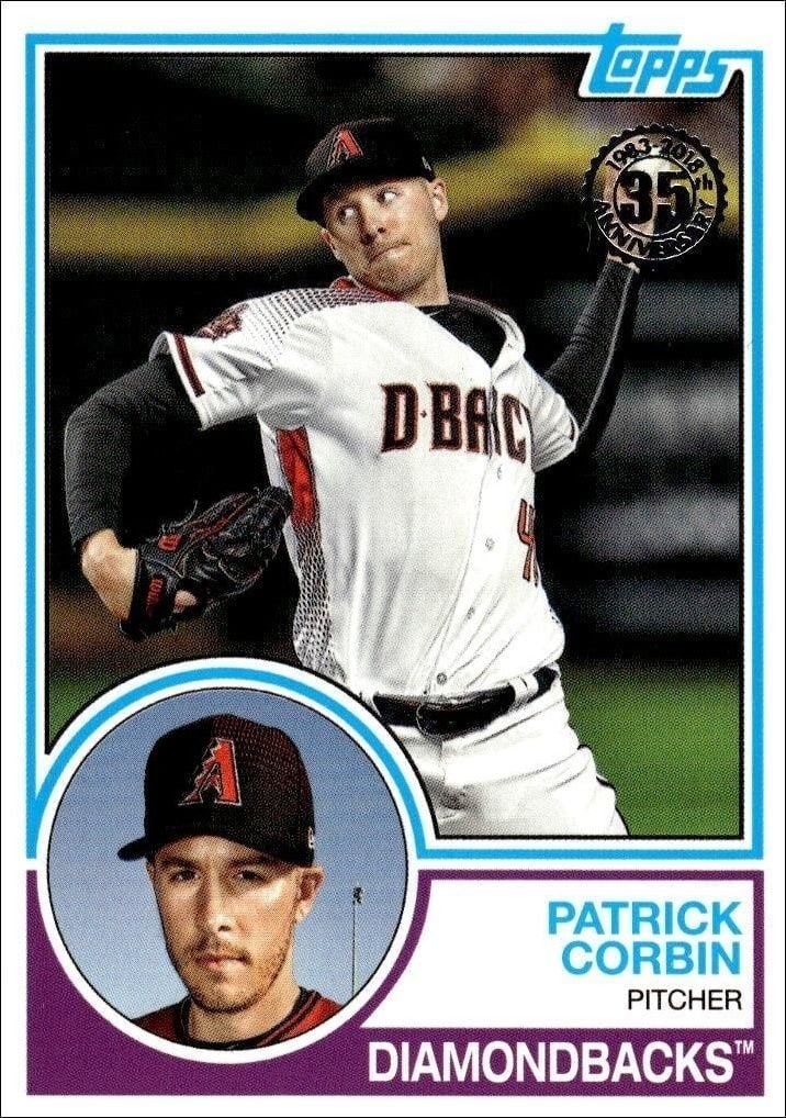 Patrick Corbin 2018 Topps Update #83-29 Baseball Trading Card - Front 2018 Topps Update Patrick Corbin #83-29 baseball trading card front