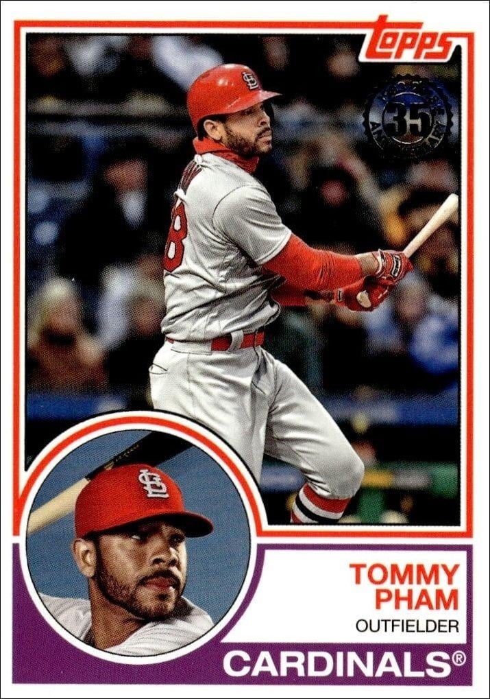 Tommy Pham 2018 Topps Update #83-20 Baseball Trading Card - Front 2018 Topps Update Tommy Pham #83-20 baseball trading card front