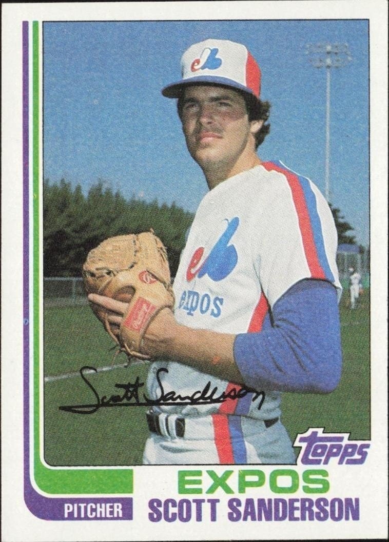 Scott Sanderson 1982 Topps #7 Baseball Trading Card - Front 1982 Topps Scott Sanderson #7 baseball trading card front