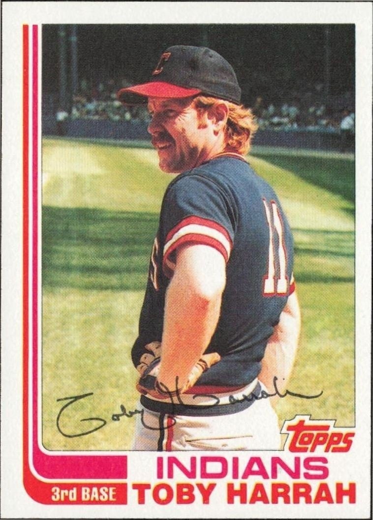 Toby Harrah 1982 Topps #532 Baseball Trading Card - Front 1982 Topps Toby Harrah #532 baseball trading card front