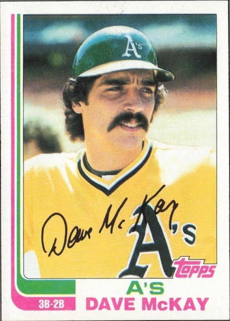 Dave McKay 1982 Topps #534 Baseball Trading Card - Front 1982 Topps Dave McKay #534 baseball trading card front