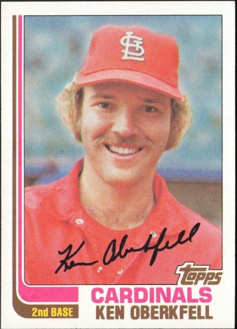Ken Oberkfell 1982 Topps #474 Baseball Trading Card - Front 1982 Topps Ken Oberkfell #474 baseball trading card front