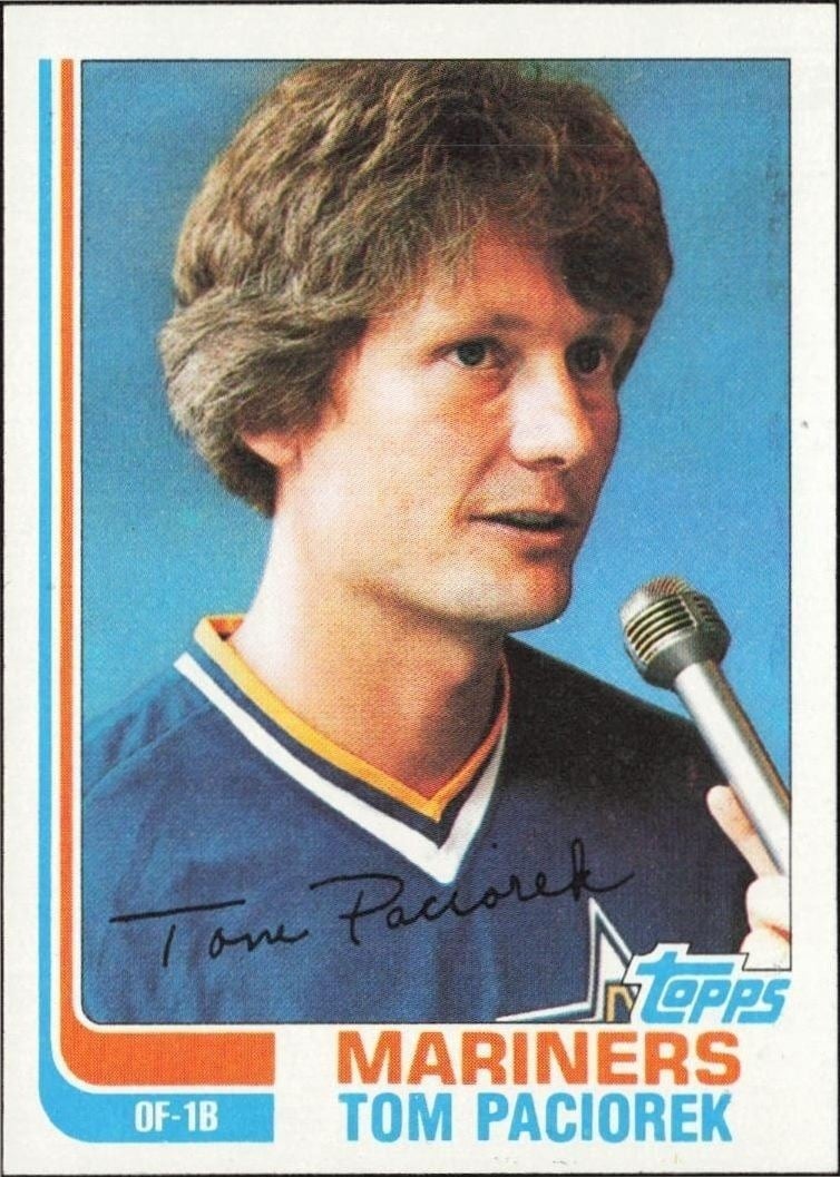 Tom Paciorek 1982 Topps #678 Baseball Trading Card - Front 1982 Topps Tom Paciorek #678 baseball trading card front