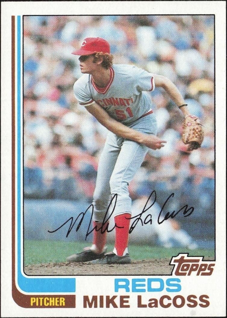 Mike LaCoss 1982 Topps #294 Baseball Trading Card - Front 1982 Topps Mike LaCoss #294 baseball trading card front