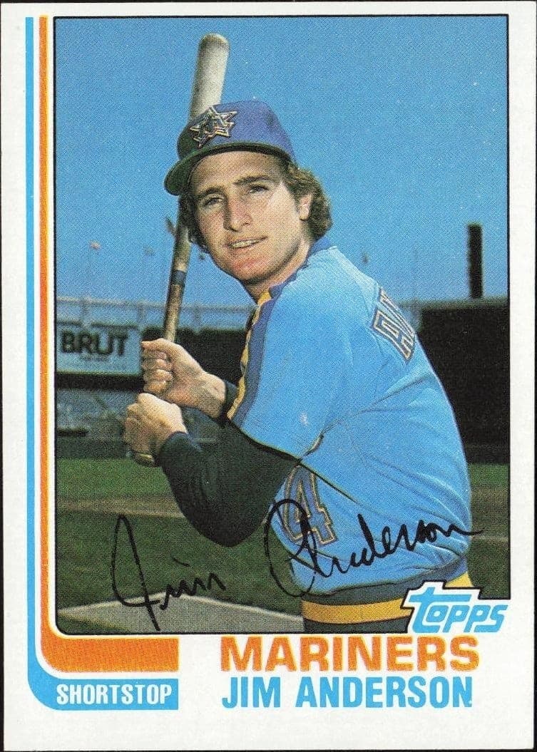 1982 Topps Jim Anderson #497 trading card