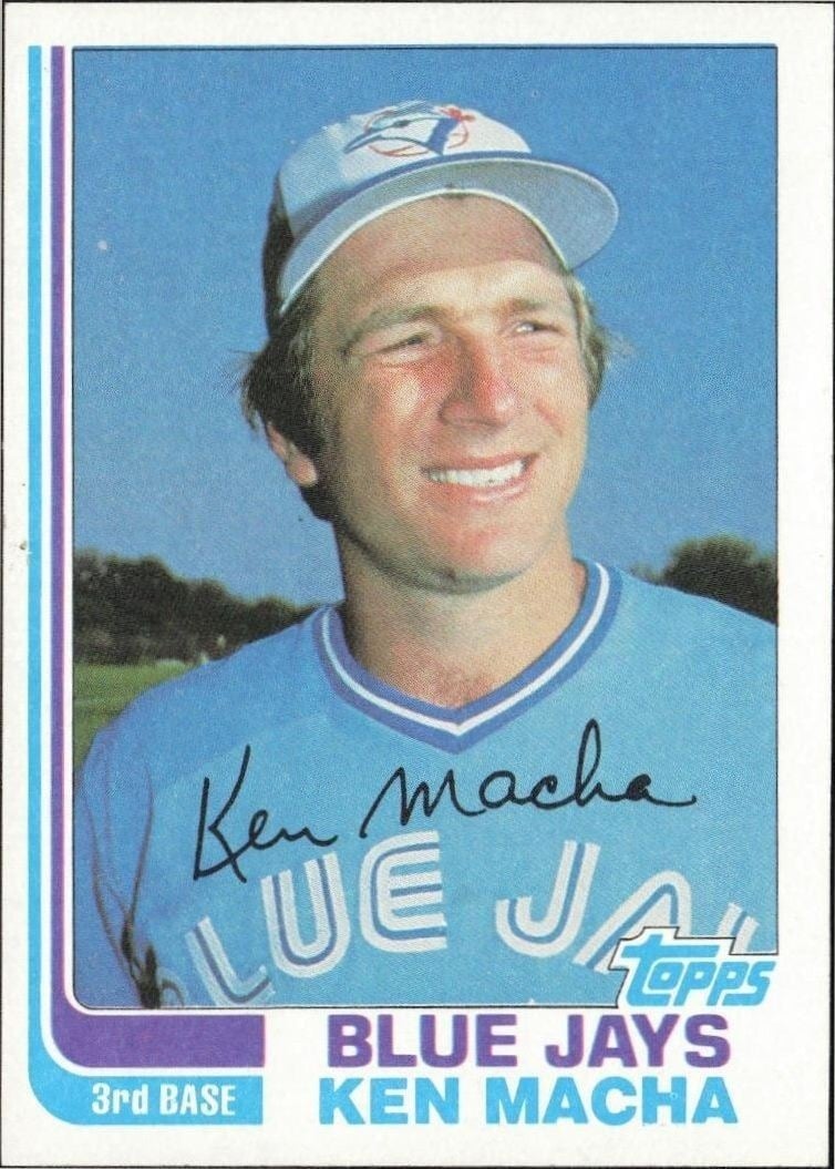 1982 Topps Ken Macha #282 trading card