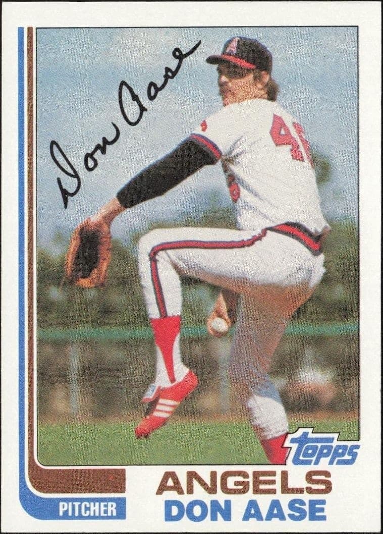 1982 Topps Don Aase #199 trading card