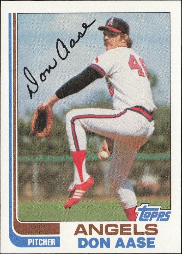 Don Aase 1982 Topps #199 Baseball Trading Card - Front 1982 Topps Don Aase #199 baseball trading card front