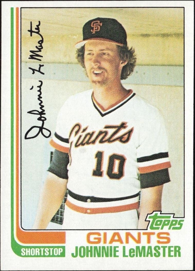 1982 Topps Johnnie LeMaster #304 trading card