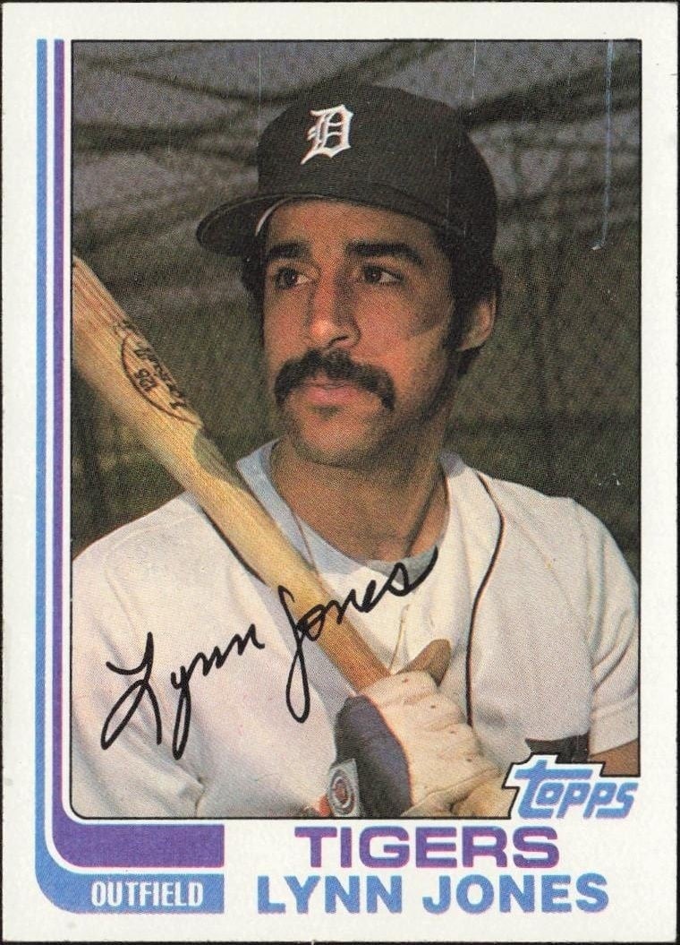 Lynn Jones 1982 Topps #64 Baseball Trading Card - Front 1982 Topps Lynn Jones #64 baseball trading card front