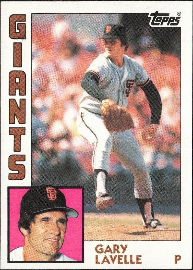 Gary Lavelle 1984 Topps #145 Baseball Trading Card - Front 1984 Topps Gary Lavelle #145 baseball trading card front