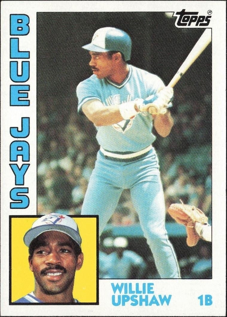 Willie Upshaw 1984 Topps #453 Baseball Trading Card - Front 1984 Topps Willie Upshaw #453 baseball trading card front