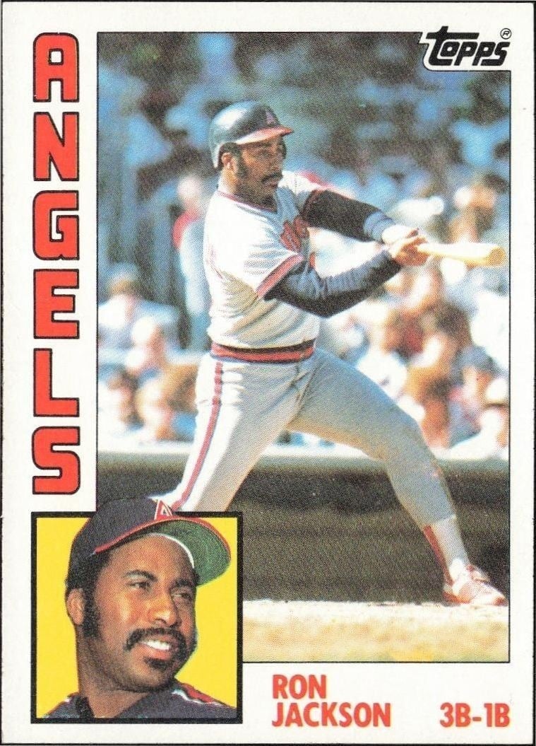 Ron Jackson 1984 Topps #548 Baseball Trading Card - Front 1984 Topps Ron Jackson #548 baseball trading card front