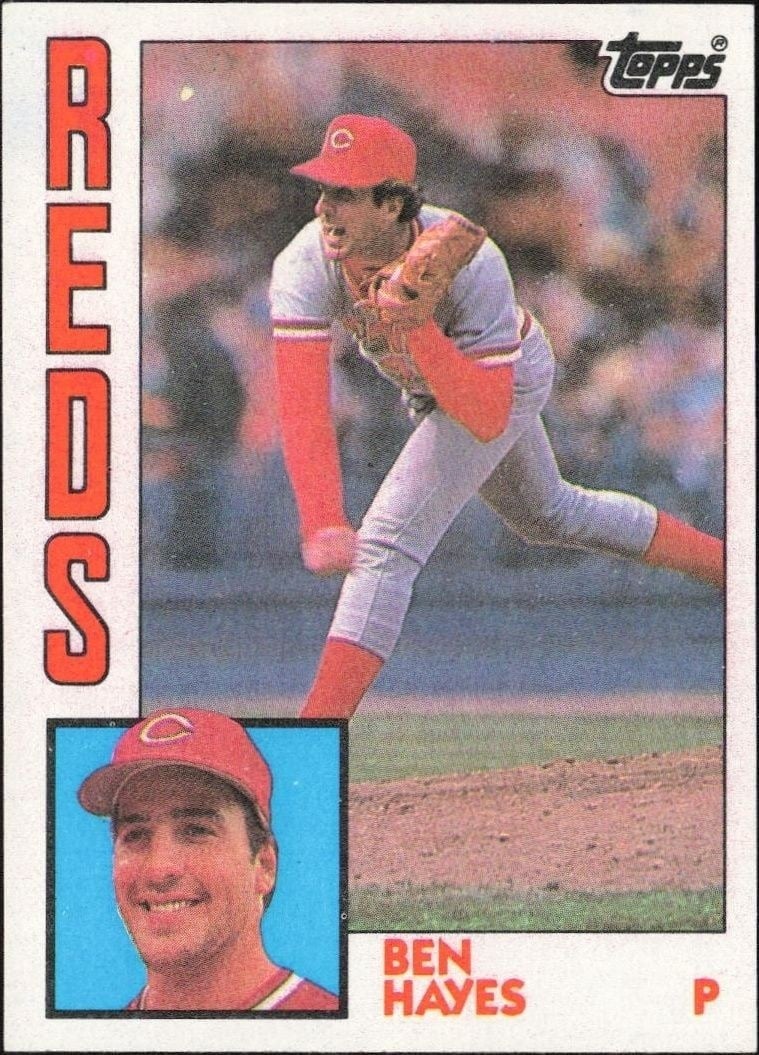 Ben Hayes 1984 Topps #448 Baseball Trading Card - Front 1984 Topps Ben Hayes #448 baseball trading card front