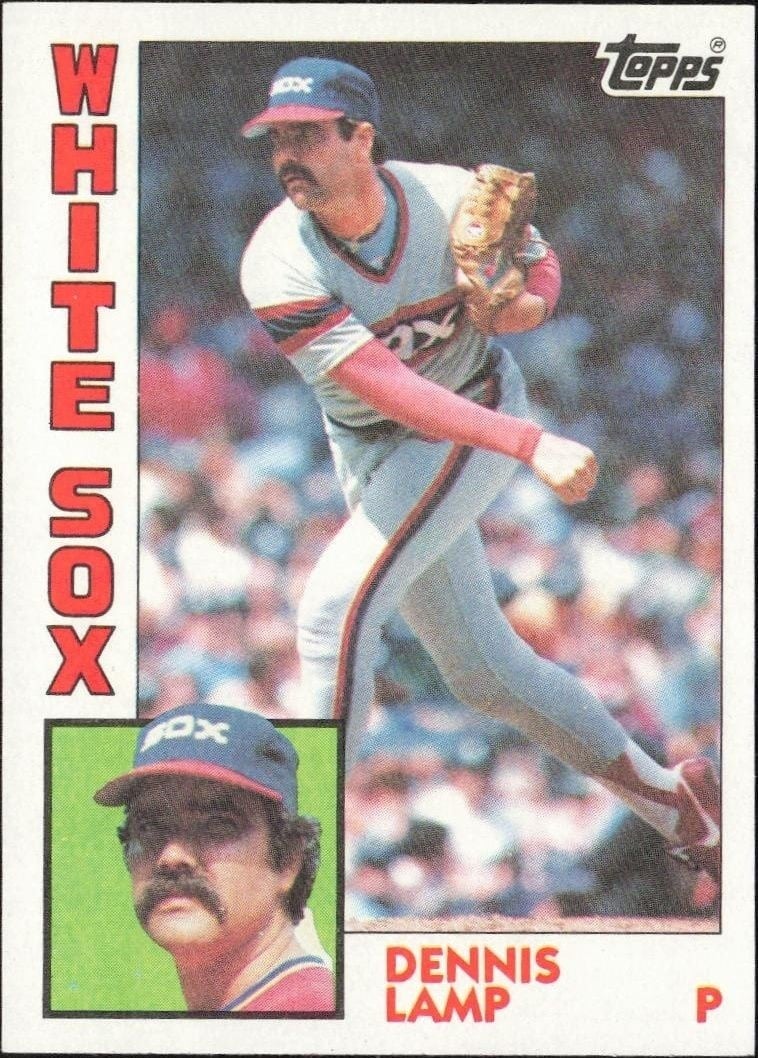 Dennis Lamp 1984 Topps #541 Baseball Trading Card - Front 1984 Topps Dennis Lamp #541 baseball trading card front