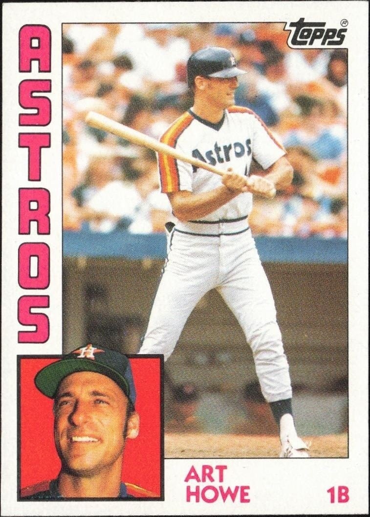 Art Howe 1984 Topps #679 Baseball Trading Card - Front 1984 Topps Art Howe #679 baseball trading card front
