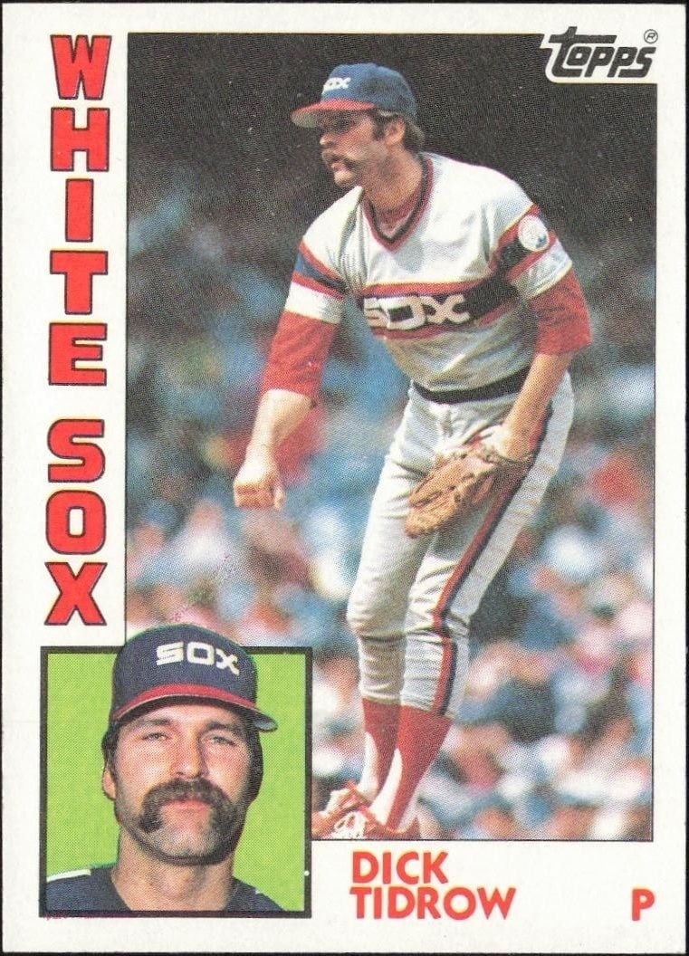 Dick Tidrow 1984 Topps #153 Baseball Trading Card - Front 1984 Topps Dick Tidrow #153 baseball trading card front