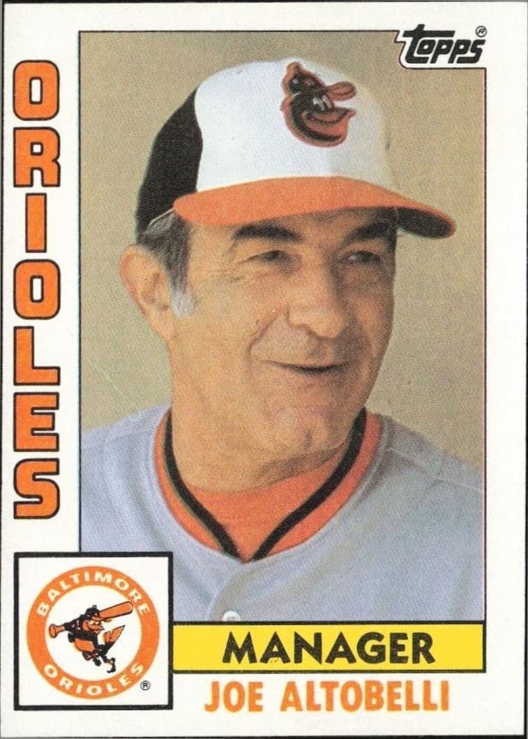 1984 Topps Joe Altobelli #21 trading card
