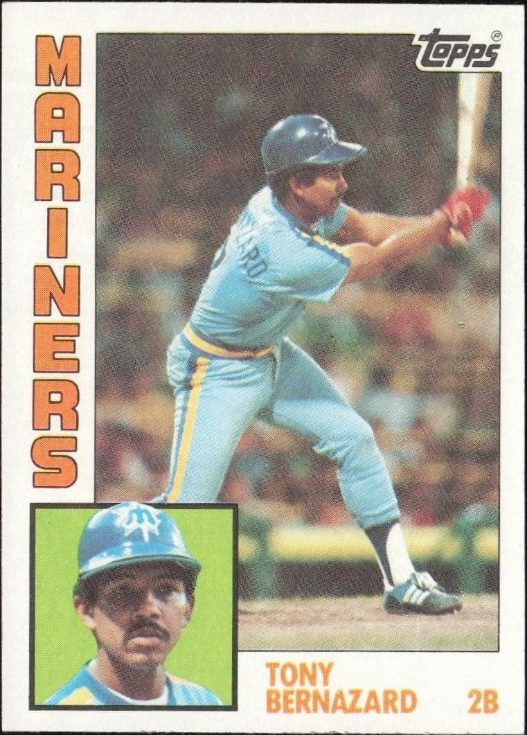 Tony Bernazard 1984 Topps #41 Baseball Trading Card - Front 1984 Topps Tony Bernazard #41 baseball trading card front