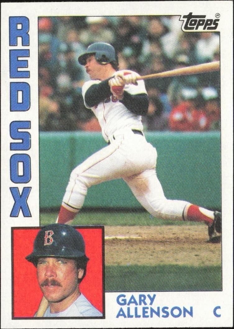 Gary Allenson 1984 Topps #56 Baseball Trading Card - Front 1984 Topps Gary Allenson #56 baseball trading card front