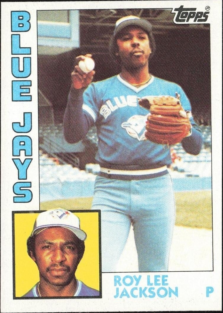 Roy Lee Jackson 1984 Topps #339 Baseball Trading Card - Front 1984 Topps Roy Lee Jackson #339 baseball trading card front
