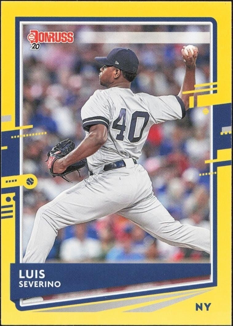 Luis Severino 2020 Panini Donruss #104 Baseball Trading Card - Front 2020 Panini Donruss Luis Severino #104 baseball trading card front
