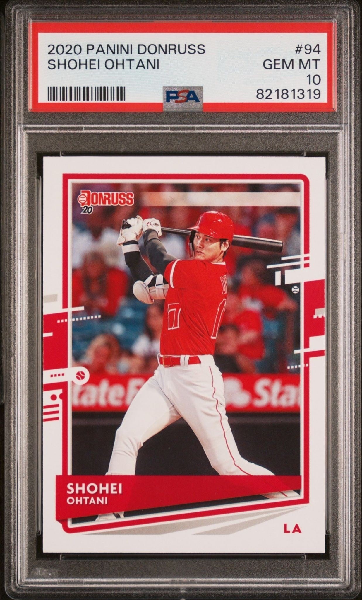Shohei Ohtani 2020 Panini Donruss #94 Baseball Trading Card - Front 2020 Panini Donruss Shohei Ohtani #94 baseball trading card front