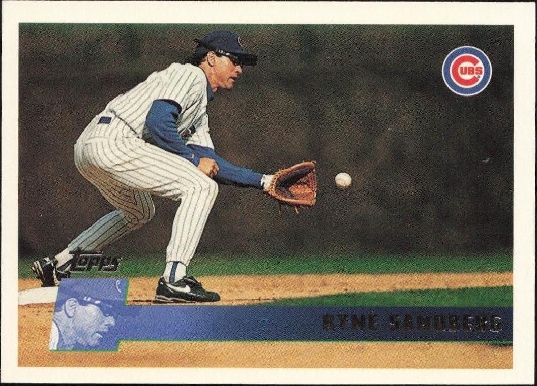 1996 Topps Series 2 Ryne Sandberg #356 trading card