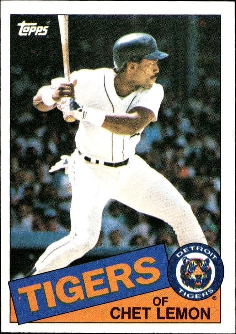 1985 Topps Chet Lemon #20 trading card