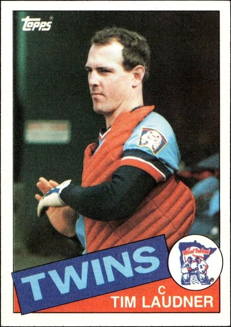 Tim Laudner 1985 Topps #71 Baseball Trading Card - Front 1985 Topps Tim Laudner #71 baseball trading card front