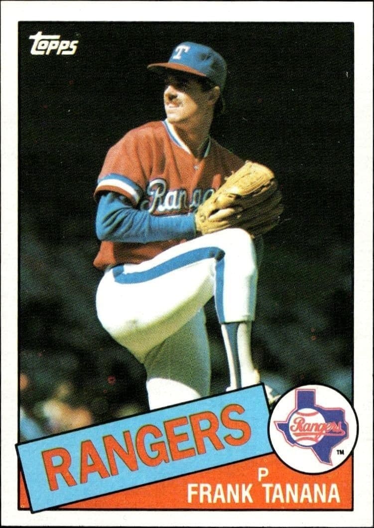 1985 Topps Frank Tanana #55 trading card