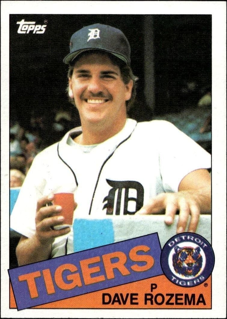 1985 Topps David Rozema #47 trading card