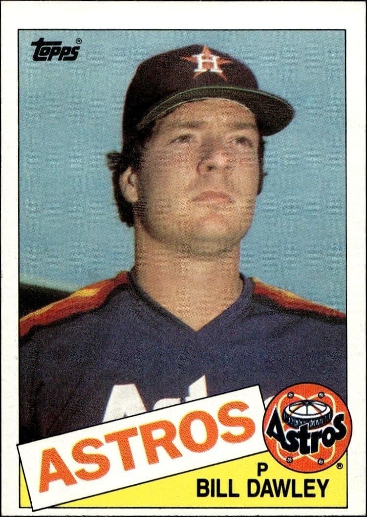 Bill Dawley 1985 Topps #634 Baseball Trading Card - Front 1985 Topps Bill Dawley #634 baseball trading card front