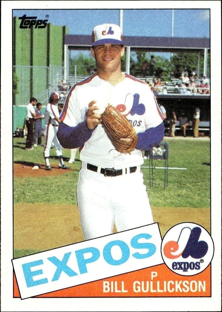 Bill Gullickson 1985 Topps #687 Baseball Trading Card - Front 1985 Topps Bill Gullickson #687 baseball trading card front