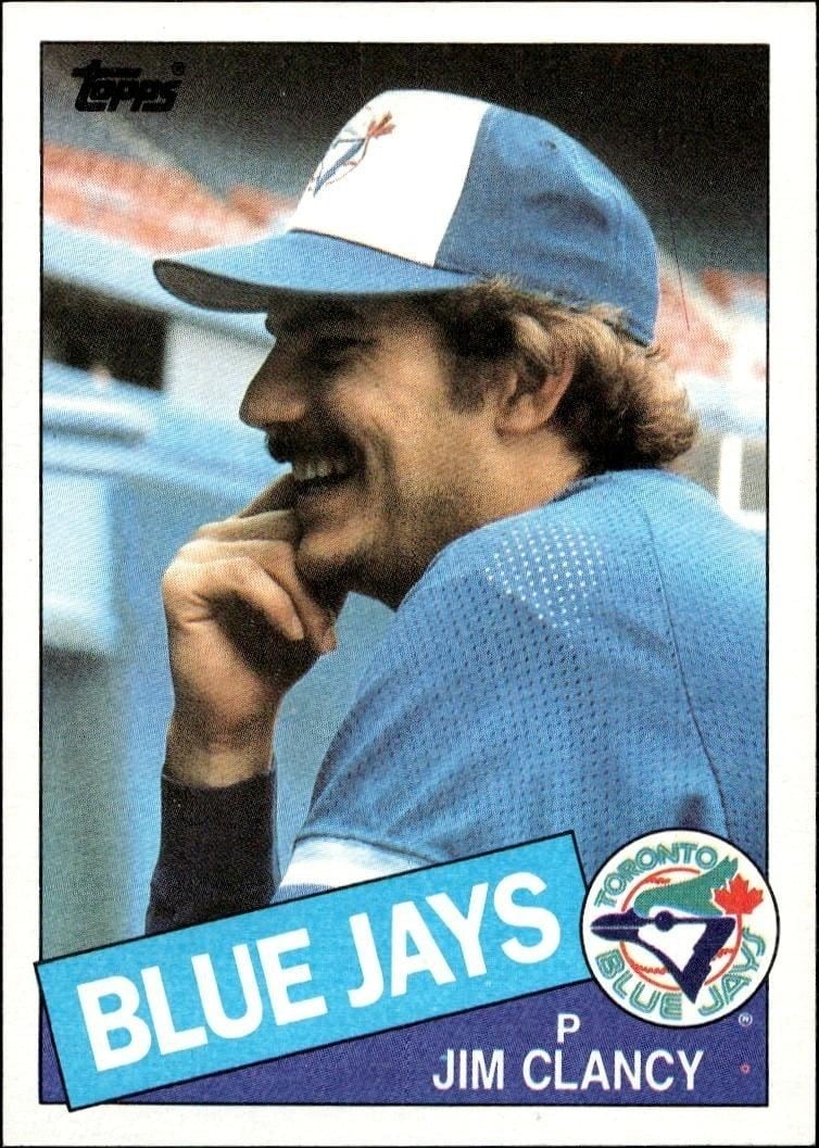 Jim Clancy 1985 Topps #746 Baseball Trading Card - Front 1985 Topps Jim Clancy #746 baseball trading card front