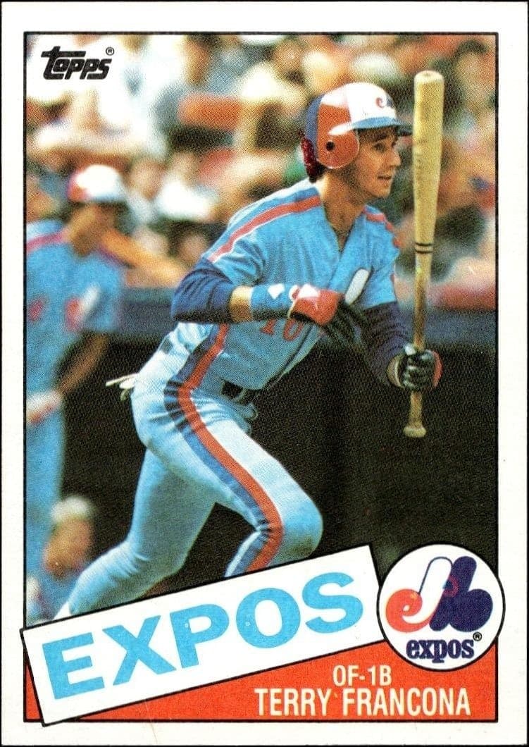 1985 Topps Terry Francona #578 trading card