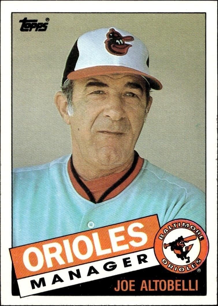1985 Topps Joe Altobelli #574 trading card