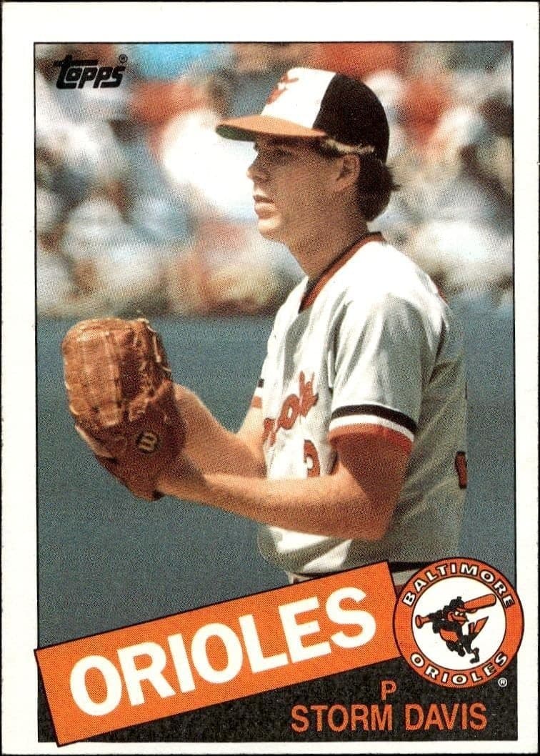 1985 Topps Storm Davis #599 trading card