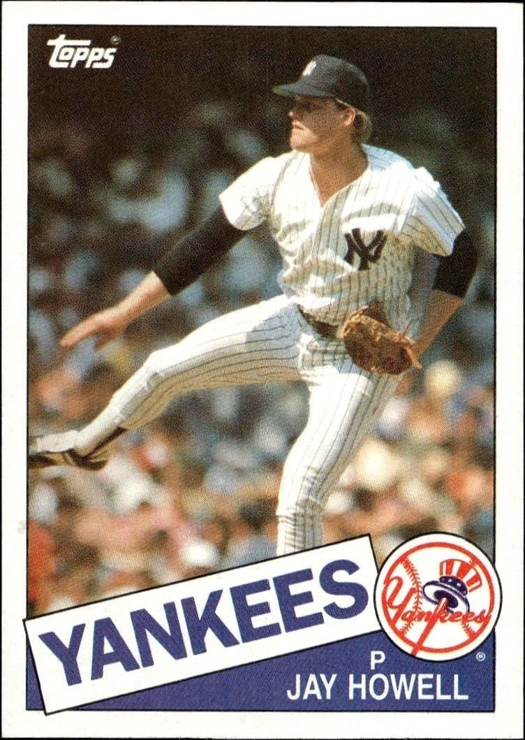 Jay Howell 1985 Topps #559 Baseball Trading Card - Front 1985 Topps Jay Howell #559 baseball trading card front