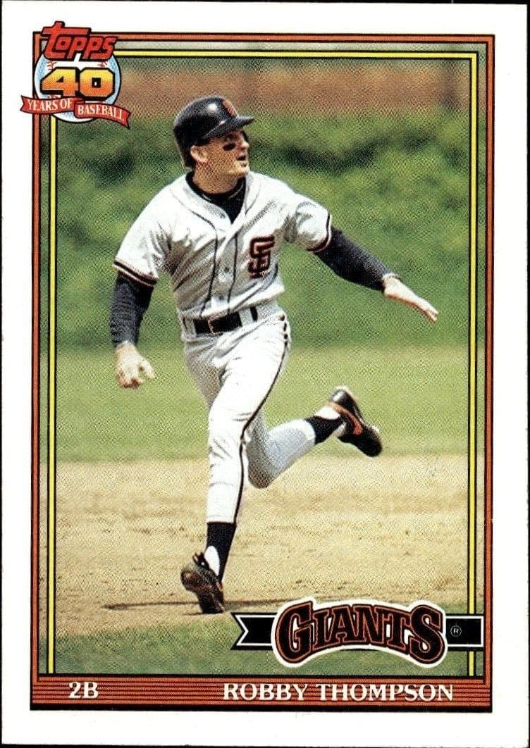 1991 Topps Robby Thompson #705 trading card