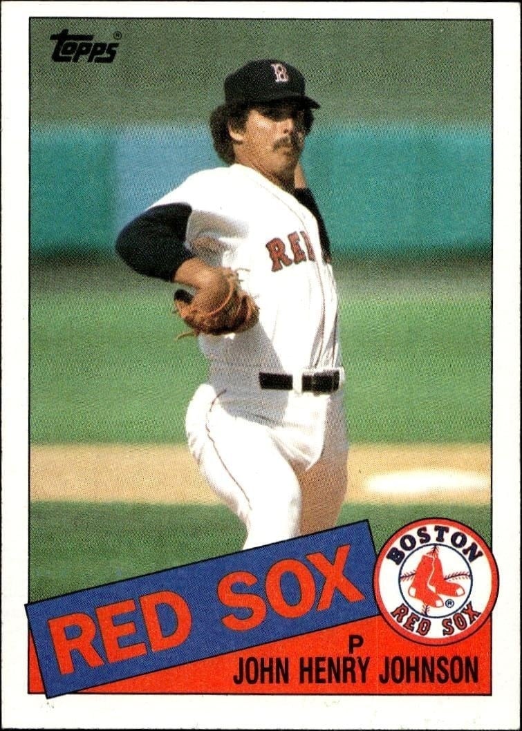 John Henry Johnson 1985 Topps #734 Baseball Trading Card - Front 1985 Topps John Henry Johnson #734 baseball trading card front