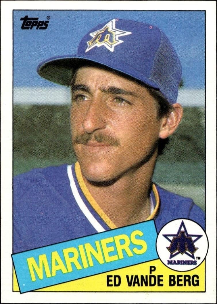Ed Vande Berg 1986 Topps #566 Baseball Trading Card - Front 1986 Topps Ed Vande Berg #566 baseball trading card front
